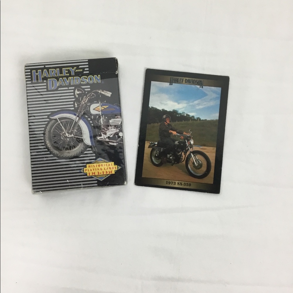 Vintage 1997 Harley Davidson Full Deck 52 Playing Cards  Wild Cards And Bonus